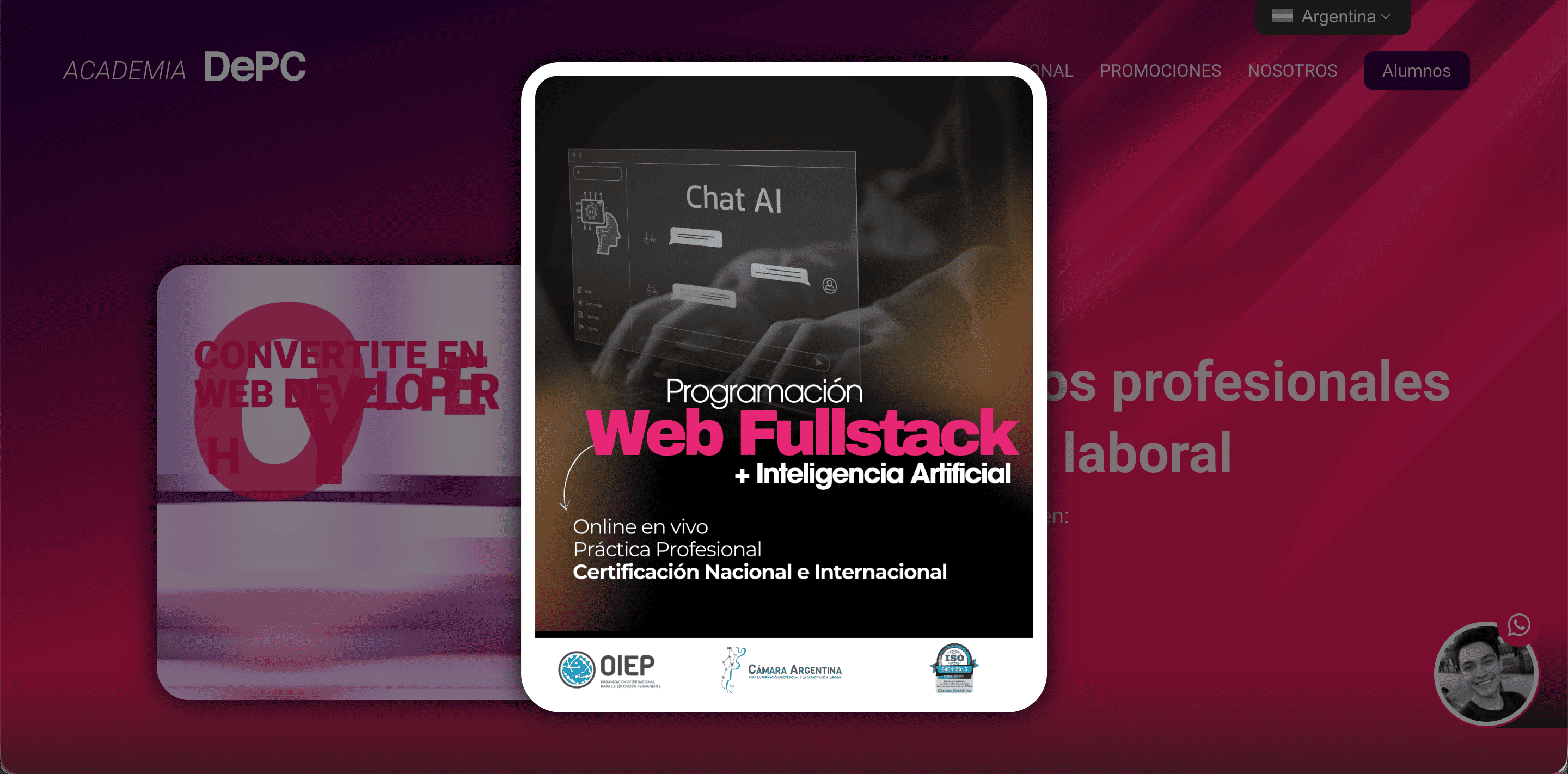 Academia DePC - Web Fullstack + Inteligencia Artificial
