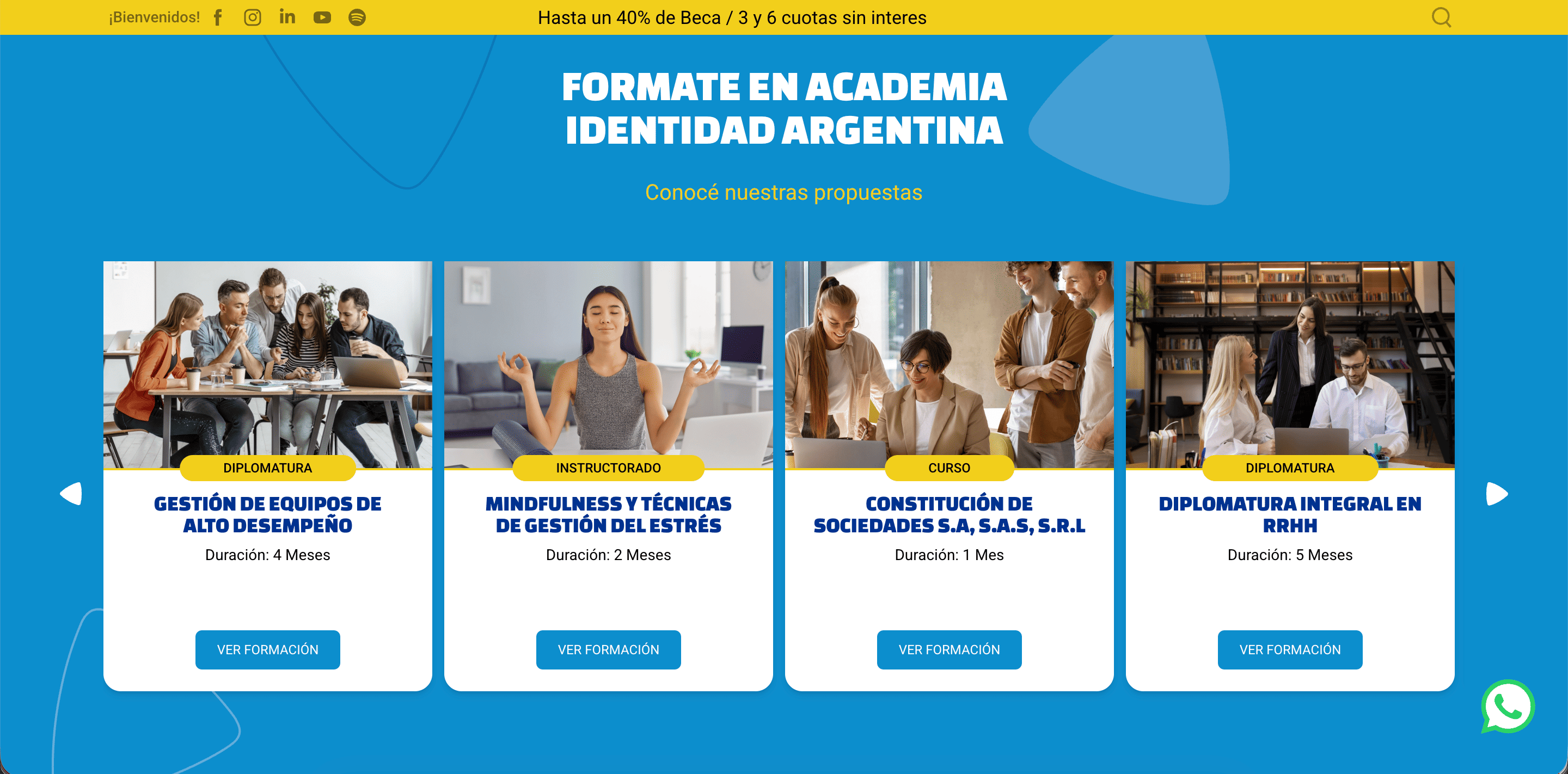 Formaciones educativas en Academia Identidad Argentina