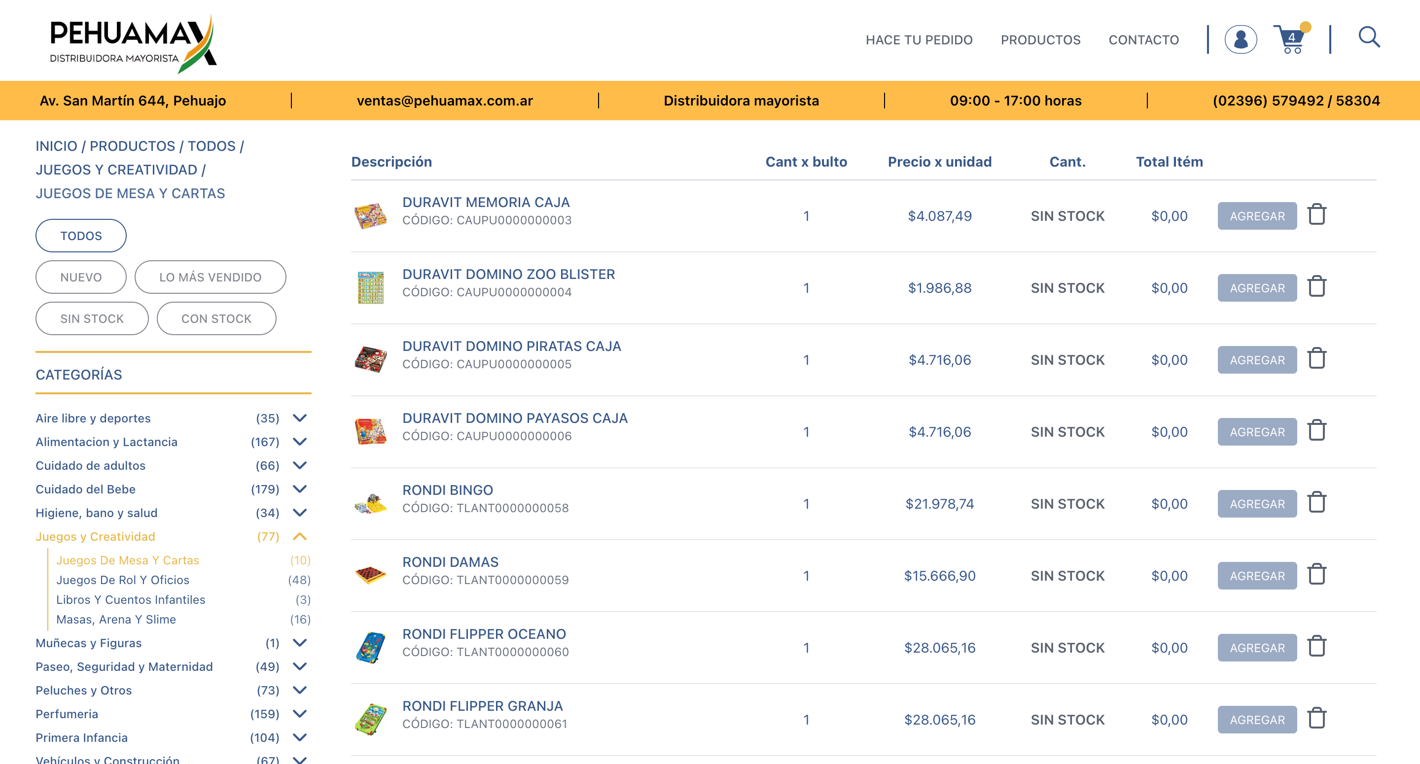 Pehuamax - Distribuidora mayorista
